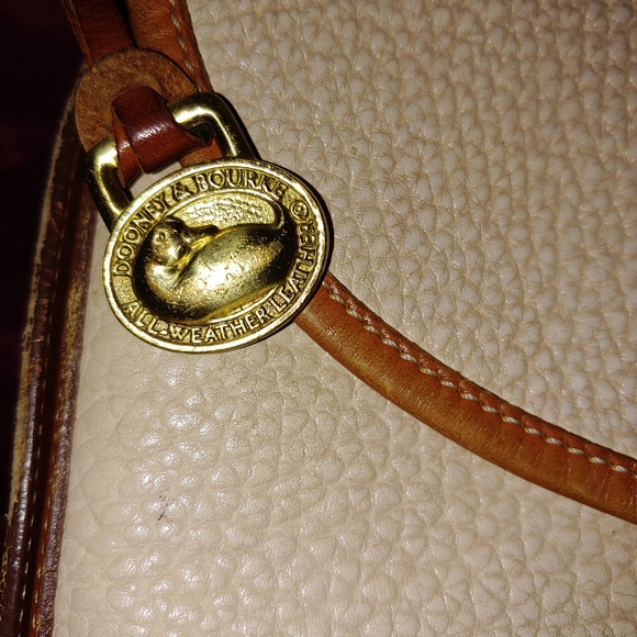 Vintage white and cognac Dooney & Bourke - Picture 6 of 8